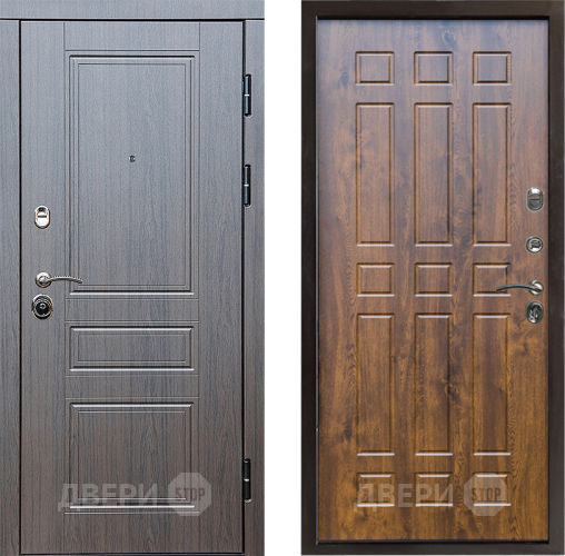 Входная металлическая Дверь Престиж Классика Венге Спарта Дуб в Электростали