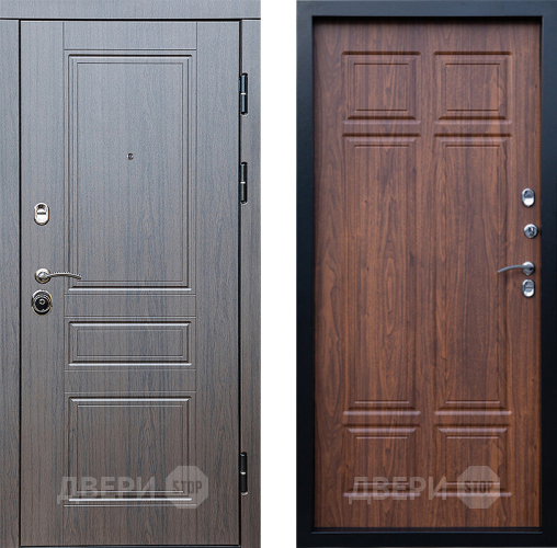 Входная металлическая Дверь Престиж Классика Венге Премиум Орех темный в Электростали