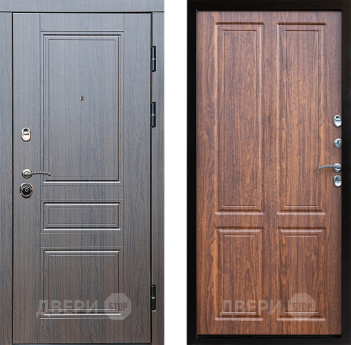 Входная металлическая Дверь Престиж Классика Венге Премиум Орех светлый в Электростали