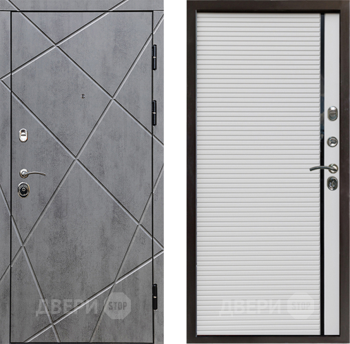 Входная металлическая Дверь Престиж Лучи Porte Белый в Электростали