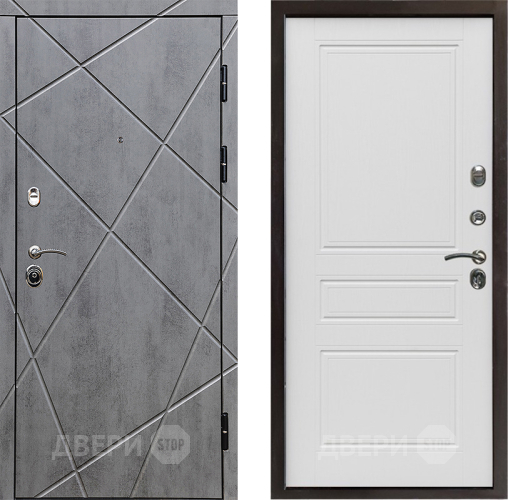 Входная металлическая Дверь Престиж Лучи Классика Лиственница белая в Электростали