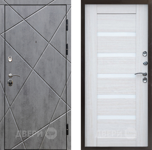 Входная металлическая Дверь Престиж Лучи Царга Лиственница белая в Электростали