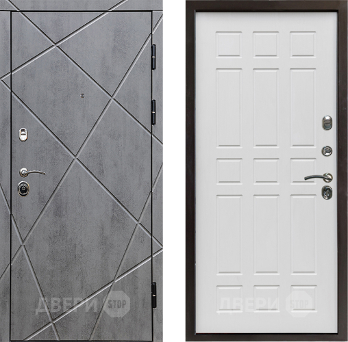 Входная металлическая Дверь Престиж Лучи Спарта Белое дерево в Электростали