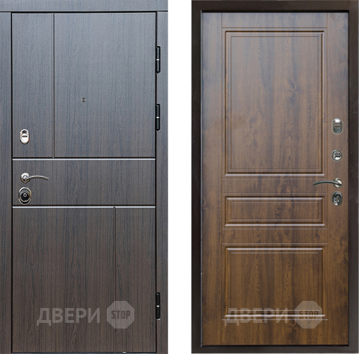 Входная металлическая Дверь Престиж Горизонт Венге Классика Дуб в Электростали
