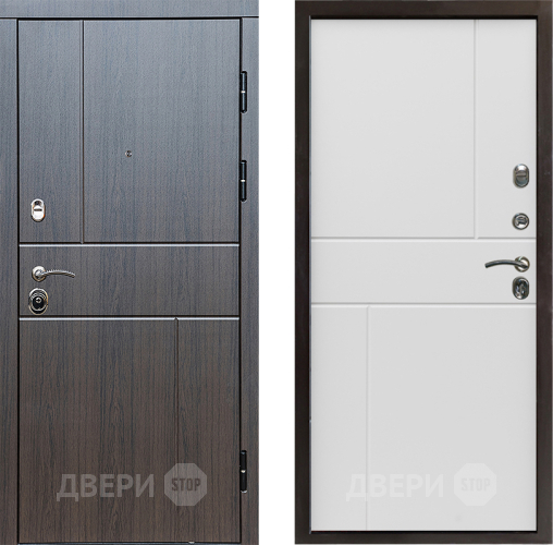 Входная металлическая Дверь Престиж Горизонт Венге Горизонт Бетон белый в Электростали