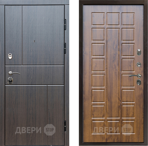 Входная металлическая Дверь Престиж Горизонт Венге Престиж Дуб в Электростали