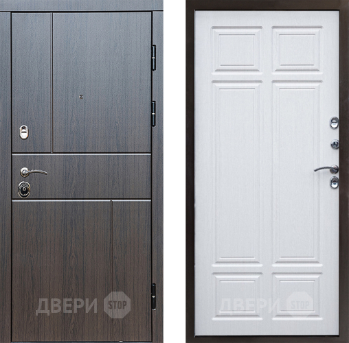 Входная металлическая Дверь Престиж Горизонт Венге Премиум Лиственница белая в Электростали