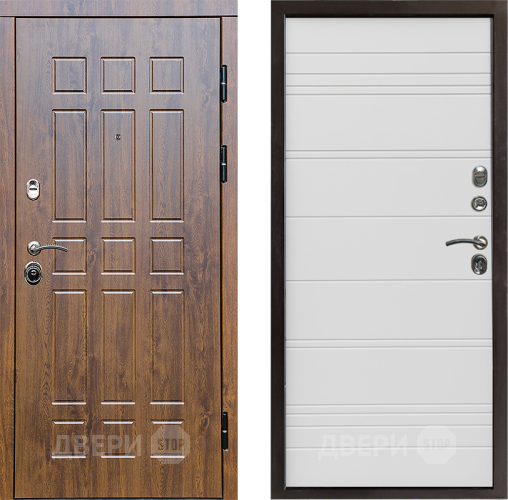 Входная металлическая Дверь Престиж Стандарт Line Белый в Электростали