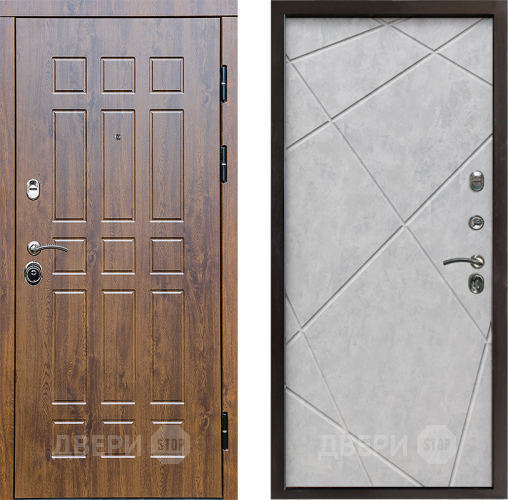 Дверь Престиж Стандарт Лучи Бетон светлый в Электростали