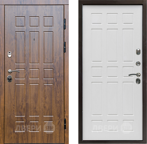 Входная металлическая Дверь Престиж Стандарт Спарта Белое дерево в Электростали