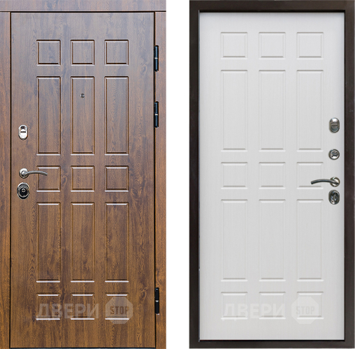 Входная металлическая Дверь Престиж Стандарт Спарта Лиственница белая в Электростали