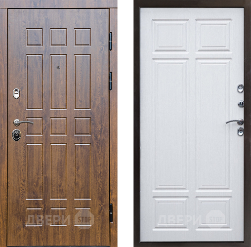 Входная металлическая Дверь Престиж Стандарт Премиум Лиственница белая в Электростали