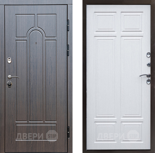 Входная металлическая Дверь Престиж Арка Премиум Лиственница белая в Электростали