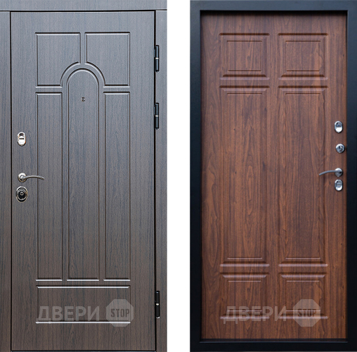 Входная металлическая Дверь Престиж Арка Премиум Орех темный в Электростали