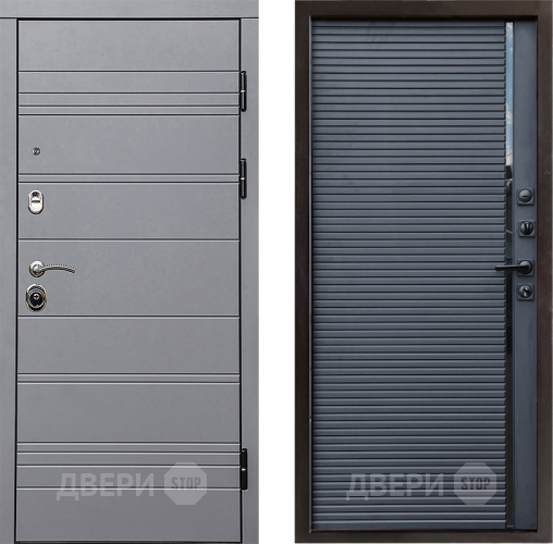Входная металлическая Дверь Престиж Линия Грэй Porte Черный кварц в Электростали