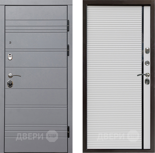 Входная металлическая Дверь Престиж Линия Грэй Porte Белый в Электростали