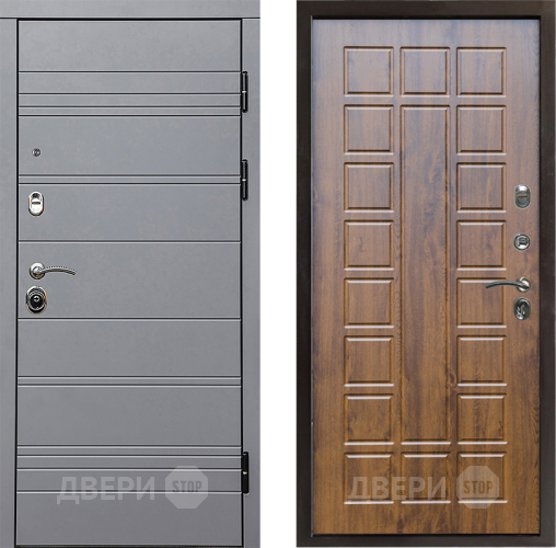 Входная металлическая Дверь Престиж Линия Грэй Престиж Дуб в Электростали