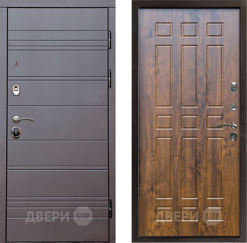 Входная металлическая Дверь Престиж Линия Браун Спарта Дуб в Электростали