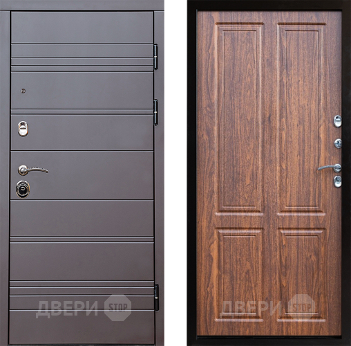 Входная металлическая Дверь Престиж Линия Браун Премиум Орех светлый в Электростали