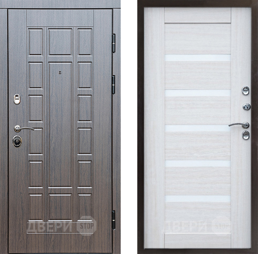 Входная металлическая Дверь Престиж Престиж Царга Лиственница белая в Электростали