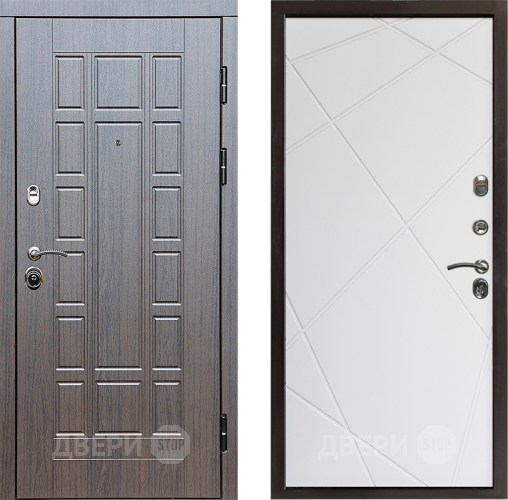 Входная металлическая Дверь Престиж Престиж Лучи Бетон белый в Электростали