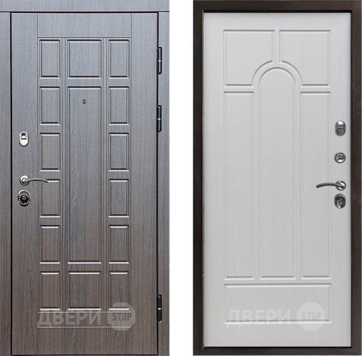 Входная металлическая Дверь Престиж Престиж Арка Лиственница белая в Электростали