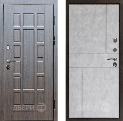 Входная металлическая Дверь Престиж Престиж Горизонт Бетон светлый в Электростали