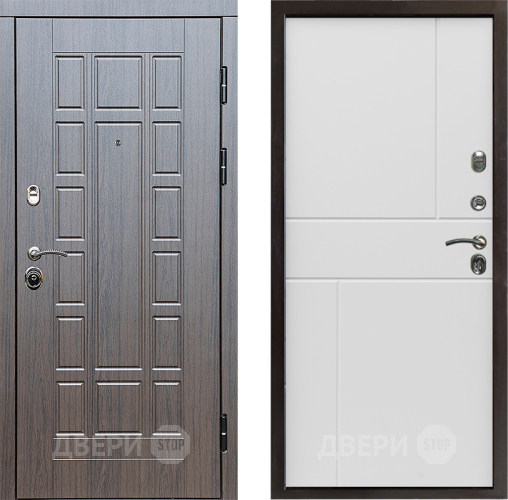 Входная металлическая Дверь Престиж Престиж Горизонт Бетон белый в Электростали