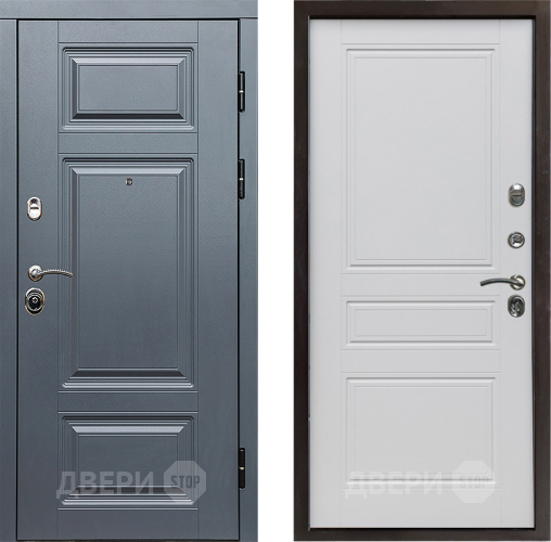 Входная металлическая Дверь Престиж Премиум Классика Белый матовый в Электростали