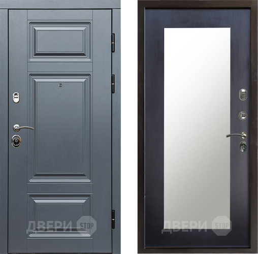 Входная металлическая Дверь Престиж Премиум Зеркло Пастораль Венге в Электростали