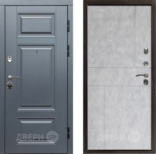 Входная металлическая Дверь Престиж Премиум Горизонт Бетон светлый в Электростали
