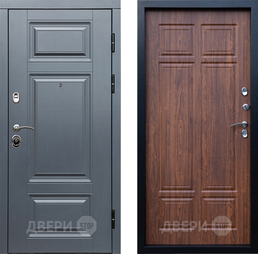 Входная металлическая Дверь Престиж Премиум Премиум Орех темный в Электростали