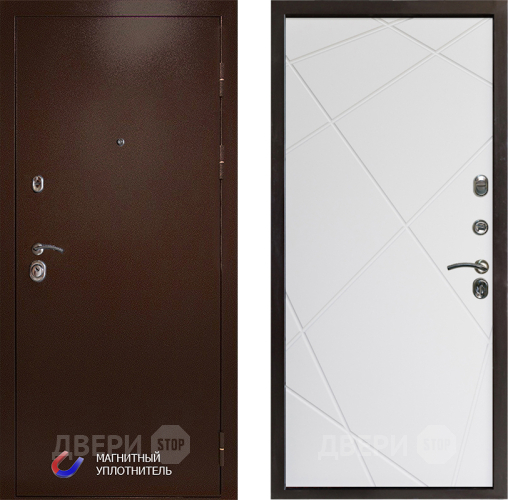 Дверь Престиж Медь Лучи Бетон белый в Электростали