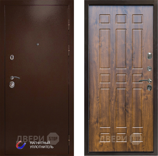 Входная металлическая Дверь Престиж Медь Спарта Дуб в Электростали