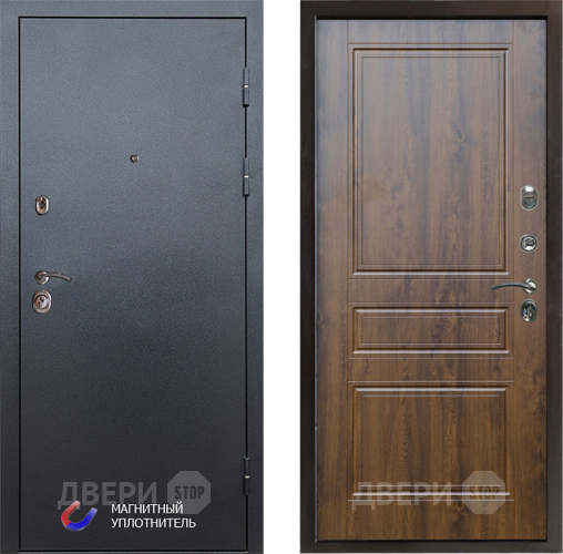 Входная металлическая Дверь Престиж Графит Классика Дуб в Электростали