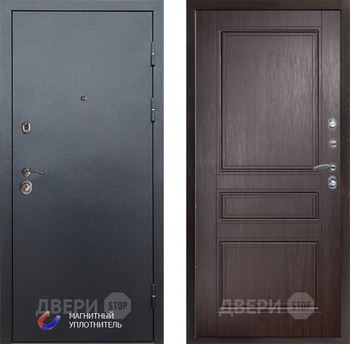 Входная металлическая Дверь Престиж Графит Классика Венге в Электростали