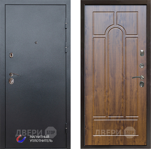 Входная металлическая Дверь Престиж Графит Арка Дуб в Электростали