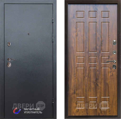 Входная металлическая Дверь Престиж Графит Спарта Дуб в Электростали