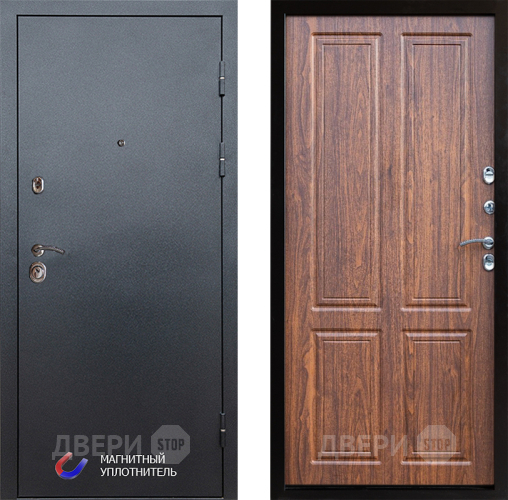 Входная металлическая Дверь Престиж Графит Премиум Орех светлый в Электростали