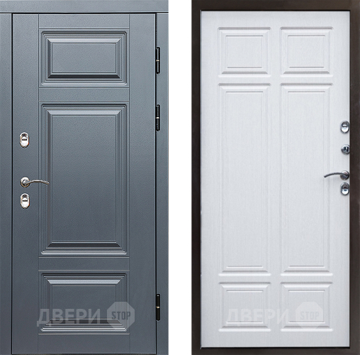 Входная металлическая Дверь Престиж TERMO с терморазрывом Премиум Грэй Премиум Лиственница белая в Электростали