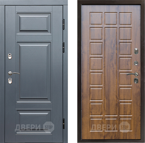 Входная металлическая Дверь Престиж TERMO с терморазрывом Премиум Грэй Престиж Дуб в Электростали