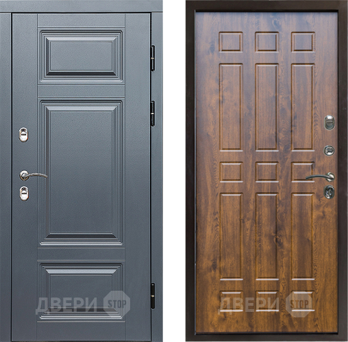 Входная металлическая Дверь Престиж TERMO с терморазрывом Премиум Грэй Спарта Дуб в Электростали