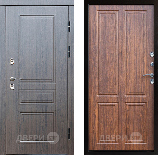 Входная металлическая Дверь Престиж TERMO с терморазрывом Классика Премиум Орех светлый в Электростали