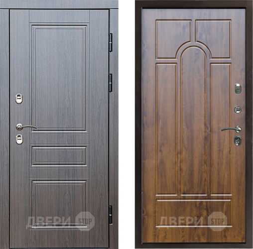 Входная металлическая Дверь Престиж TERMO с терморазрывом Классика Арка Дуб в Электростали