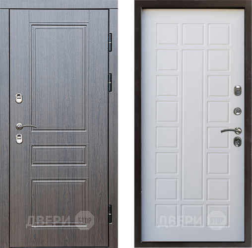 Входная металлическая Дверь Престиж TERMO с терморазрывом Классика Престиж Белое дерево в Электростали