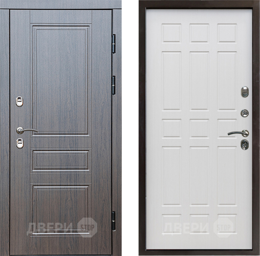 Входная металлическая Дверь Престиж TERMO с терморазрывом Классика Спарта Лиственница белая в Электростали