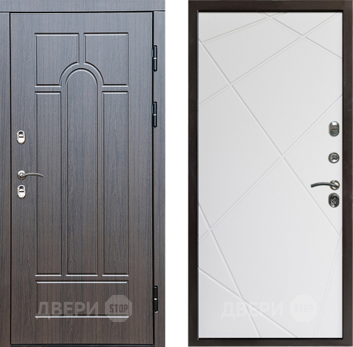 Входная металлическая Дверь Престиж TERMO с терморазрывом Арка Лучи Бетон светлый в Электростали