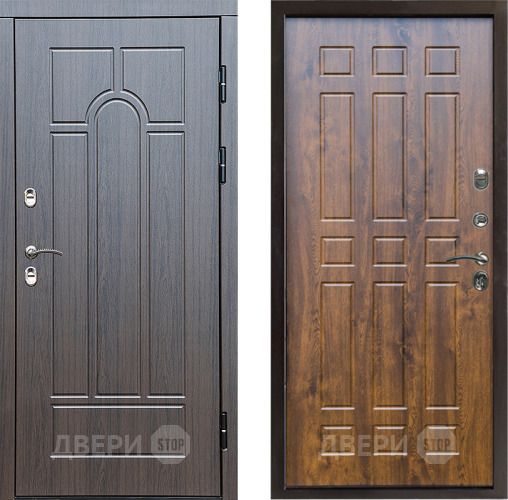 Входная металлическая Дверь Престиж TERMO с терморазрывом Арка Спарта Дуб в Электростали