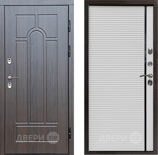 Входная металлическая Дверь Престиж TERMO с терморазрывом Арка Porte Белый в Электростали