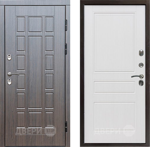 Входная металлическая Дверь Престиж TERMO с терморазрывом Престиж Классика Белое дерево в Электростали